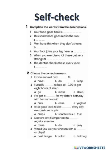 Wider World 2 - Unit 6.9 - Self-check