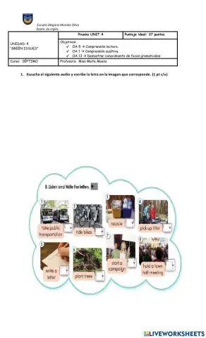 Prueba septimo green issues