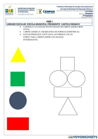 Formas geométricas e cores