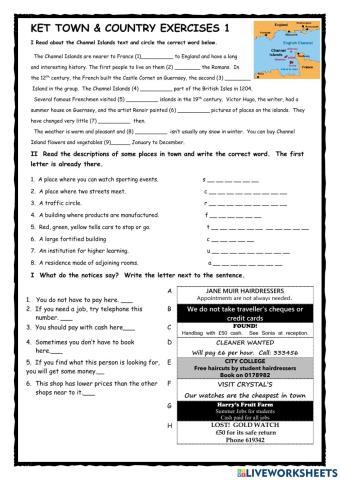 KET Town & Country Exercises 1