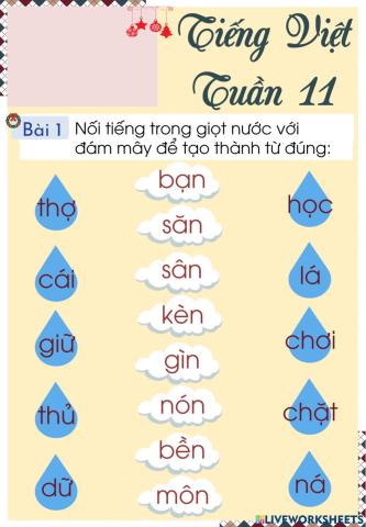 Tiếng việt: ôn tập tuần 11