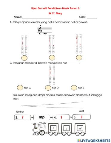 Penilaian Muzik Tahun 6