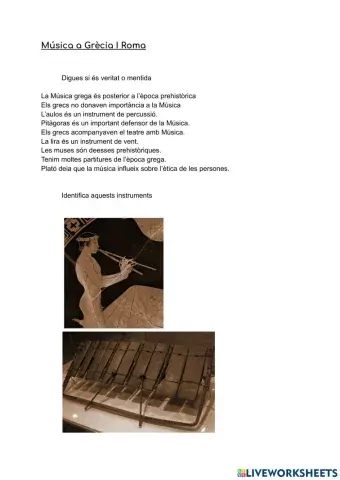 Música a Grècia i Roma