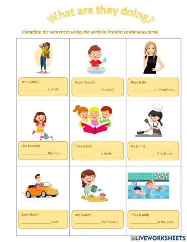Present Continuous tense