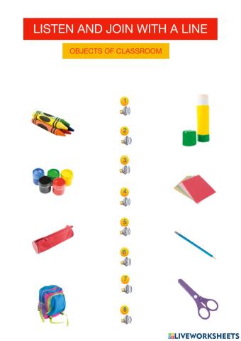 Objects of classroom