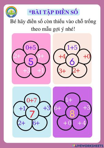 Bài tập điền số