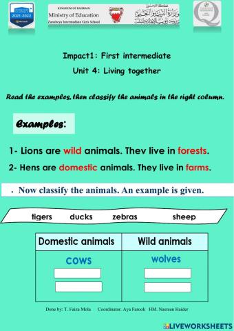 Unit 4: Living together Vocabulary
