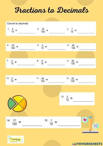 Fractions to Decimals