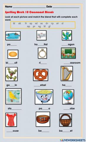 Consonant Blends