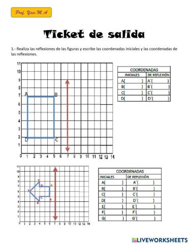 Reflexión en el plano