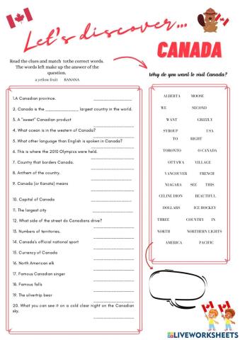 Let's discover... Canada