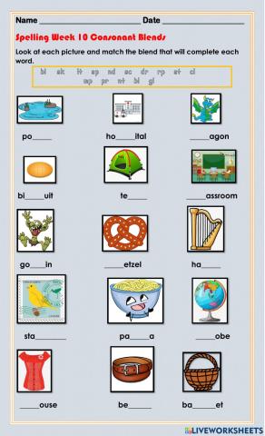 Consonant Blends