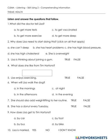 Listening-HEALTH