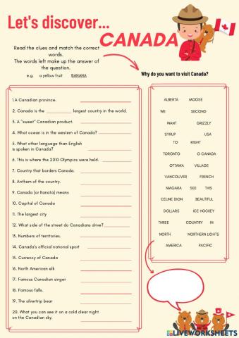 Let's discover - Canada