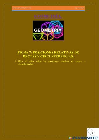 Geometría. Ficha 7.