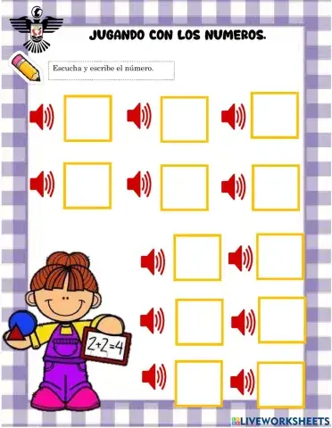 Escucha y escribe el número