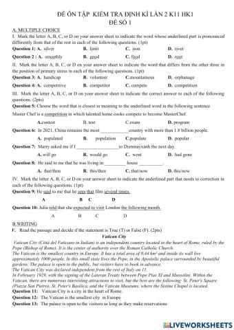 K11 ôn tập dkl2 hk1