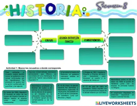 Secuencia 8. La segunda intervención francesa