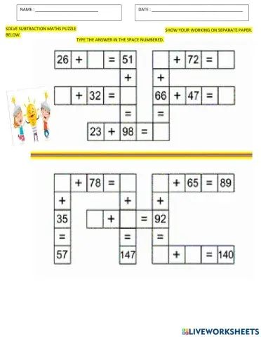 Maths Puzzle Week 44 Wednesday