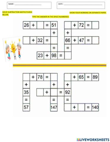 Maths Puzzle Week 44 Wednesday