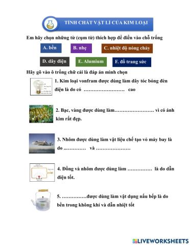 PHT16.1.TCVL của kim loại