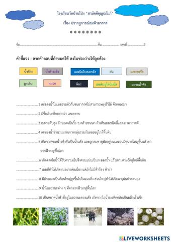 ปรากฏการณ์ลมฟ้าอากาศ