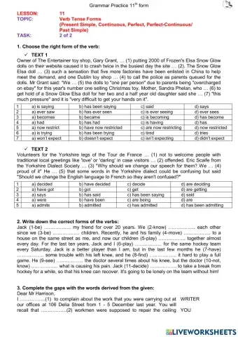 L11 (11th form) Past Simple ex.2