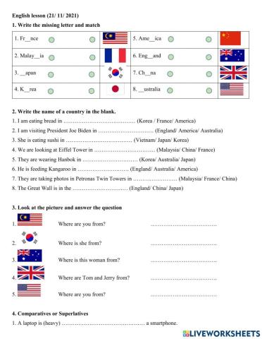 21.11 Group 4 Countries in the world