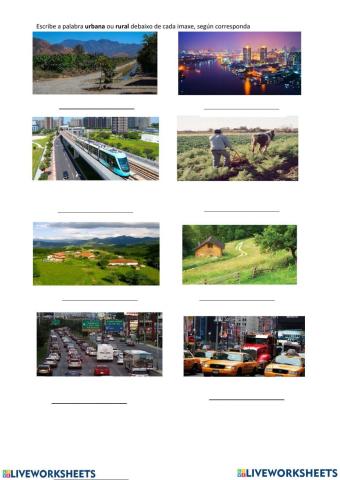 Paisaxe rural ou urbana