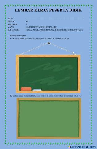 Lkpd kegiatan ekonomi kelas 7
