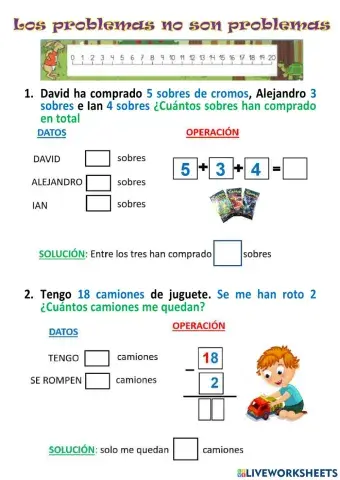 Problemas 1º primaria