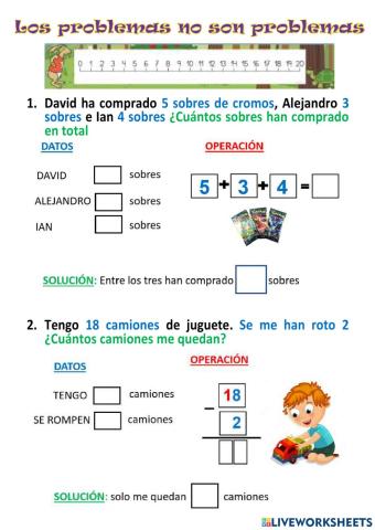 Problemas 1º primaria