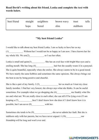 Complete The Description