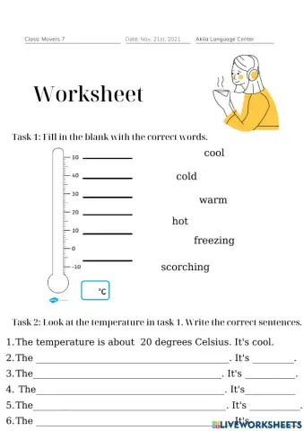 Movers 7 Worksheet 21.11.2021