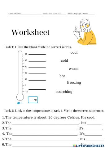 Movers 7 Worksheet 21.11.2021
