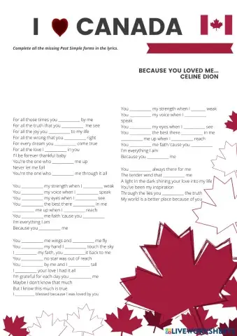 Because you loved me