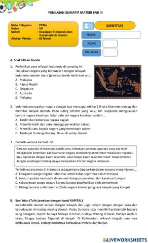 Kesatuan Indonesia dan Karakteristik Daerah