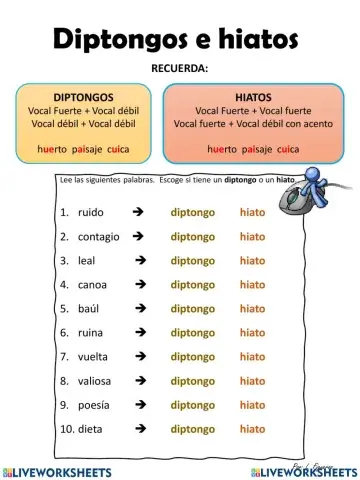 Hiatos y diptongos jose