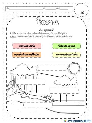 วิทยาศาสตร์ ป.5 วัฏจักรของน้ำ