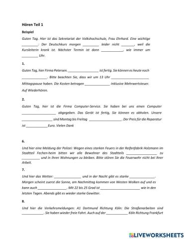 Prüfungstraining a2