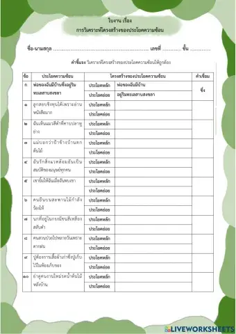 ประโยคซ้อน