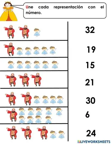 Tarea lunes unir fichas con su número
