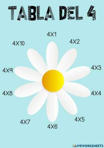 TABLA DEL 4