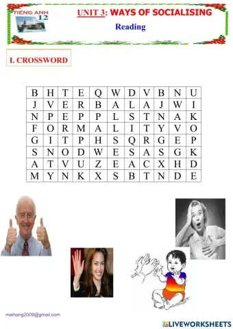 Unit 3:WAY OF SOCIALISING-Reading