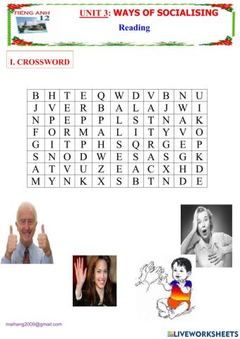 Unit 3:WAY OF SOCIALISING-Reading