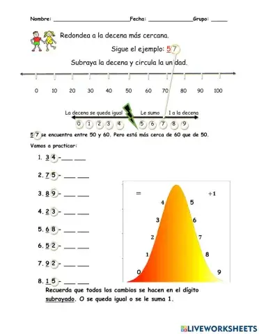 Redondea a la decena más cercana