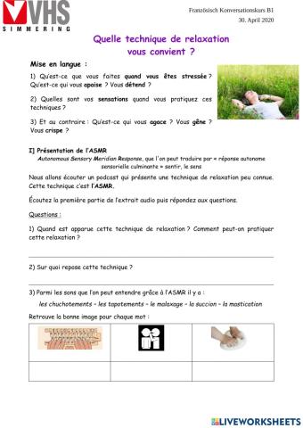 ASMR, une méthode de rlaxation?