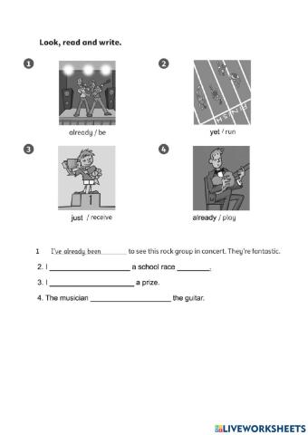 Present Perfect with just, already and yet 2