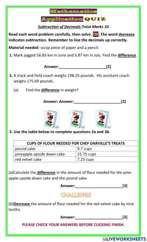 Subtraction of Decimals with Regrouping