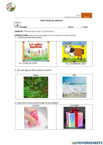 Cuento la selva loca